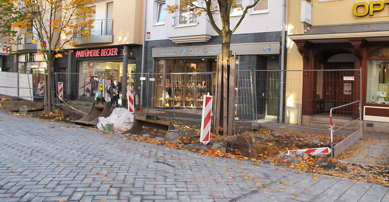Blick auf die Geschäfte  / Stand Ende Oktober 2015
