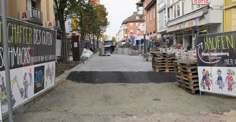 Sanierung Abschnitt II - Erste Pflasterung / Stand Oktober 2015