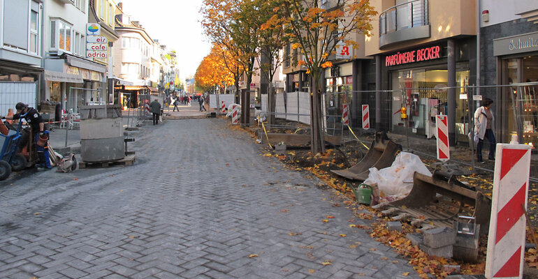 Neue Pflasterung / Stand Ende Oktober 2015