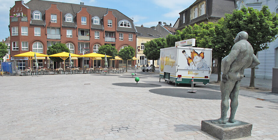 Neugestalteter Fischerplatz - kurz vor dem Familienfest 2015