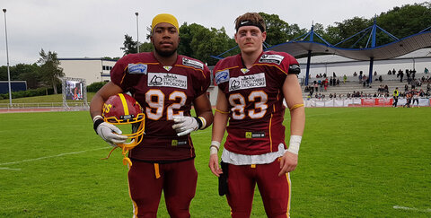 Heisman Johnson (links) und Tim Manns konnten sich über Punkte für ihr Team freuen.