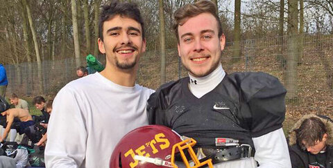 Etienne Keßler-Martinez und Henrik Riemann (rechts) spielen für Deutschland bei der EM (Foto: privat).