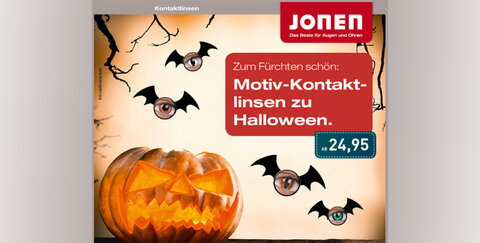Farbige Kontaktlinsen zu Halloween