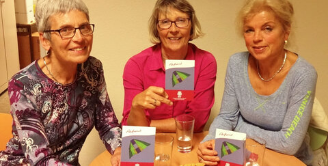 Das Troisdorfer Team „Aufwind“ freut sich über weitere Mitarbeiter/innen! (von links nach rechts: Hildegard Schüller, Monika Witte, Claudia Stutz)