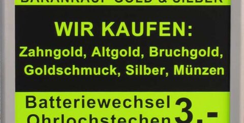 Goldankauf & günstiger Batterienwechsel - KÖ86
